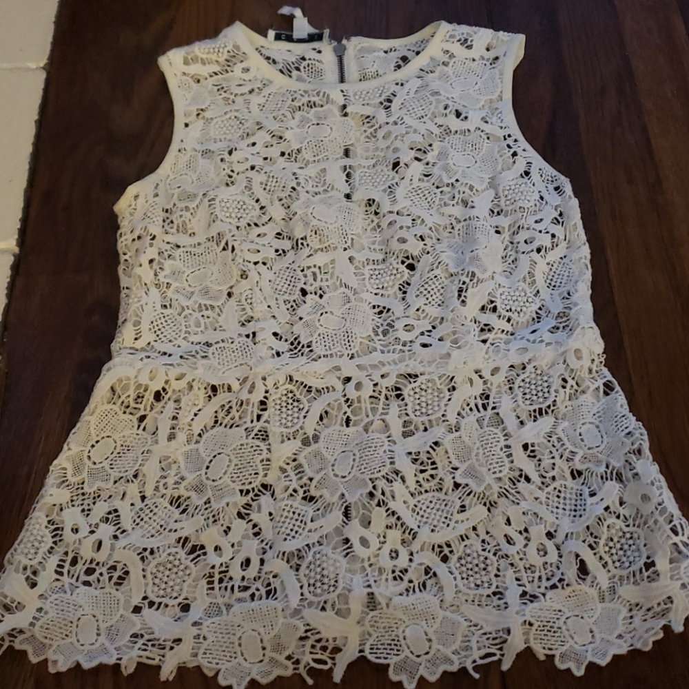 Beautiful lace peplum top